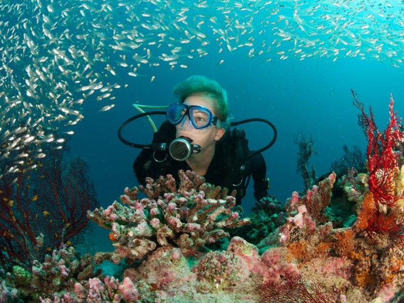 prescription scuba mask gives you 20/20 vision underwater